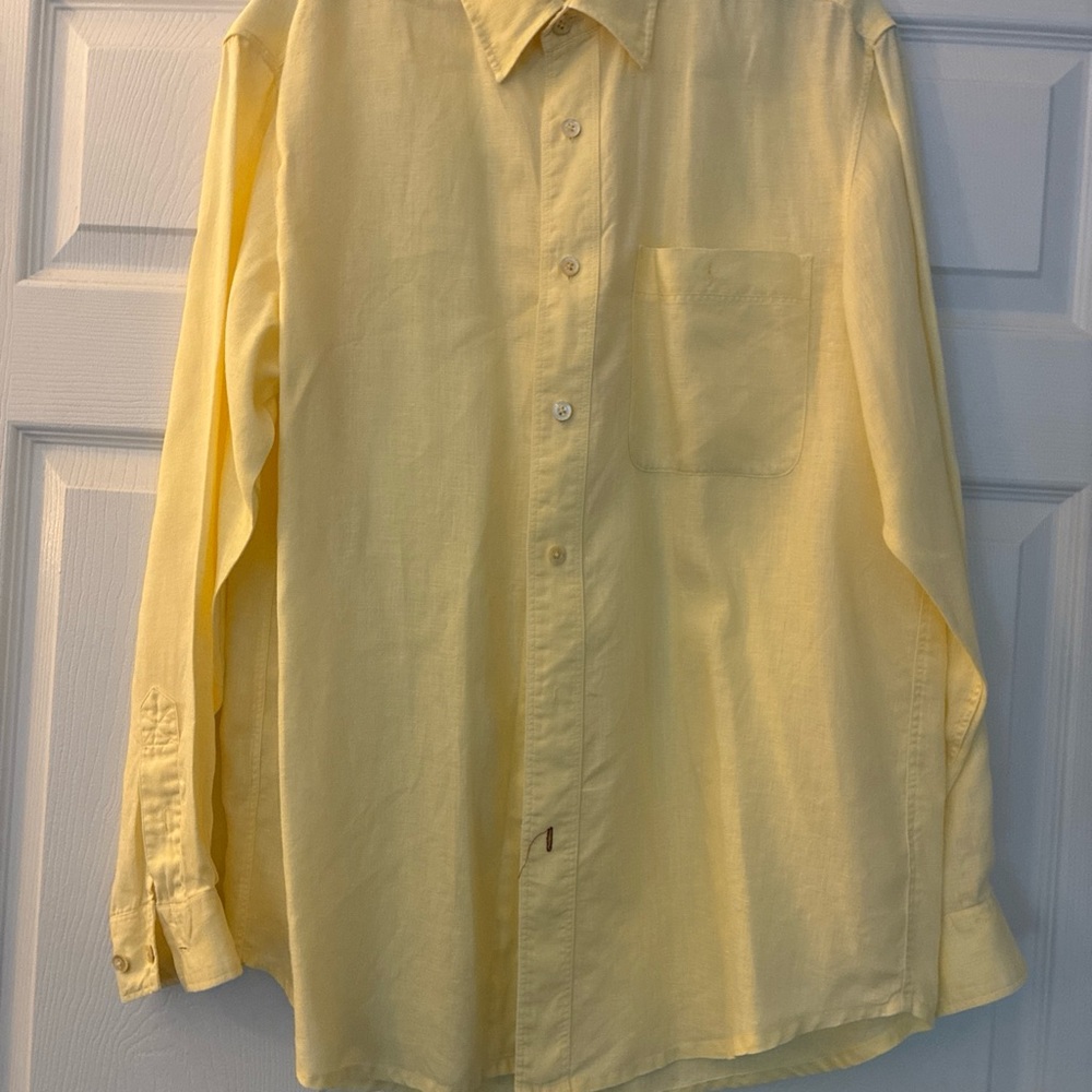Classic Yellow Button-Down men’s Shirt